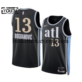 Maillot Basket Atlanta Hawks Bogdanovic 13 2023-2024 Nike City Edition Noir Swingman - Enfant